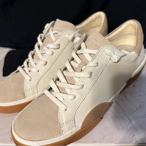 Dolce Vita Zina Sneakers - White/Tan/Copper - Leather/Suede - Women’s size 11